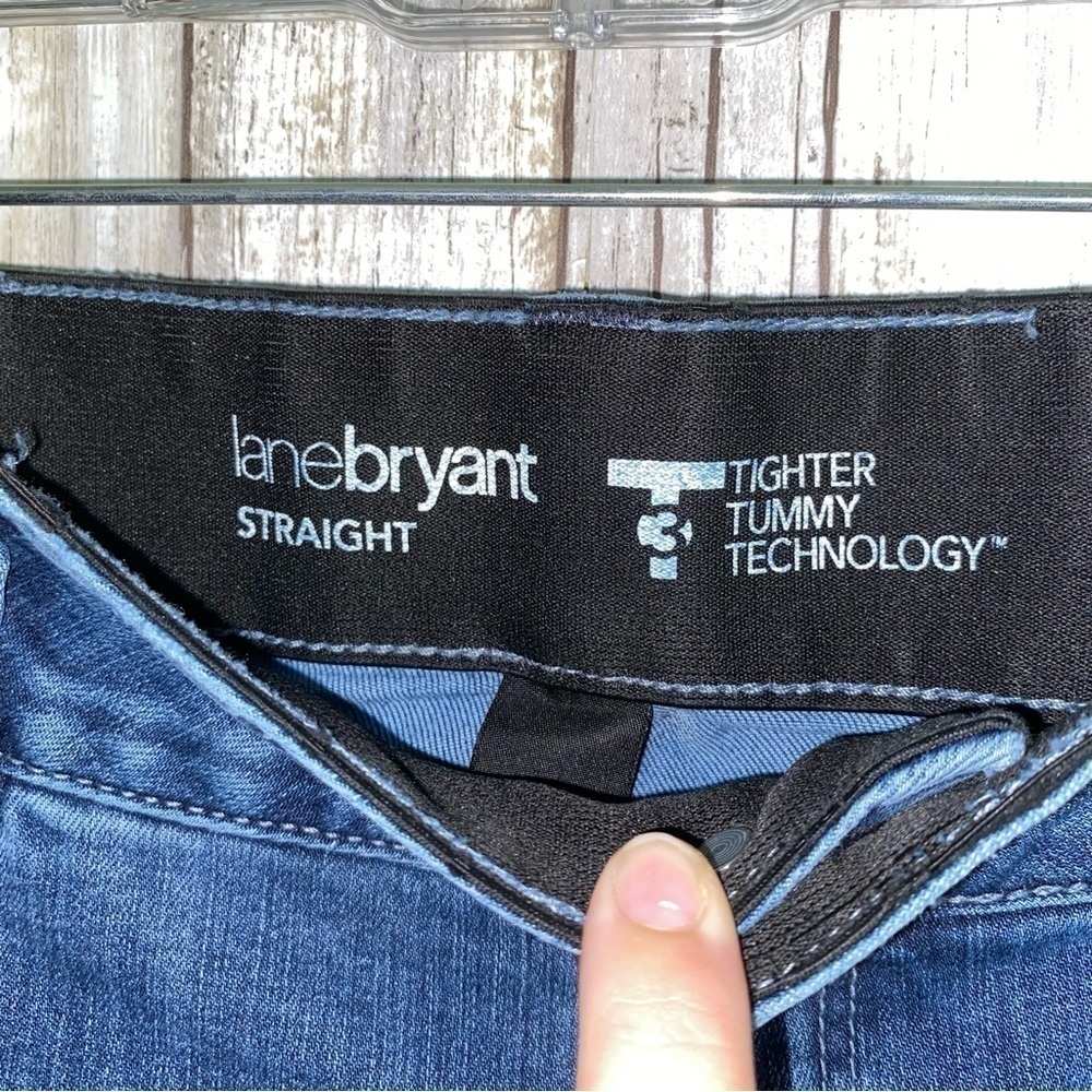 Lane Bryant Straight Leg Stretch Jeans Size 18 Medium Wash Denim Plus Size - Picture 6 of 8